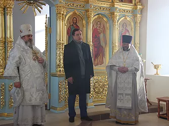 Епископ Вяземский и Гагаринский Сергий совершил чин освящения храма